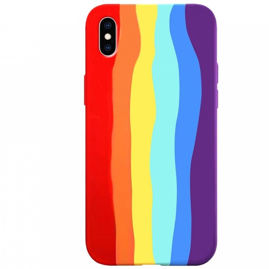 RAINBOW SILICONE CASE APPLE IPHONE XS